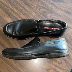 Prada | Shoes | Prada Mens Black Slipon Loafer Size Runs  display picture 1
